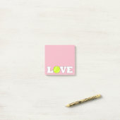 Post-it® Tennis LOVE Cute Office Post It Notes (Sur un bureau)