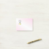 Post-it® Tennis Pink (Sur un bureau)