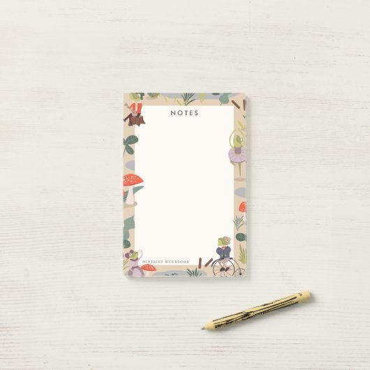 Post-it® Terre de grenouille (Sur un bureau)