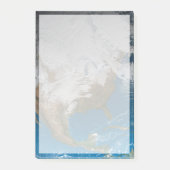 Post-it® Terre Pleine Avec Des Nuages Simulés Sur L'Amériqu (Devant)