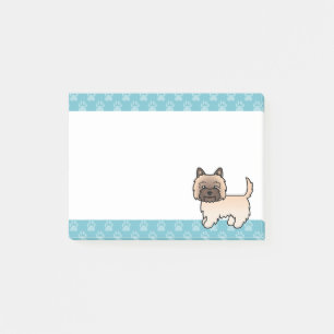 Post-it® Terrier Cairn Wheaten Dessin Animé Chien & Bordure