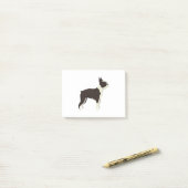 Post-it® Terrier de Boston (Sur un bureau)