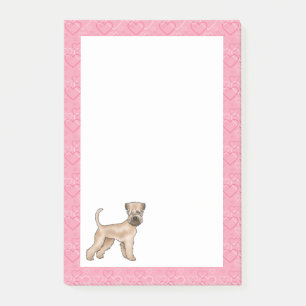 Post-it® Tervueren à poil doux Terrier Chien Motif Cœur Ros