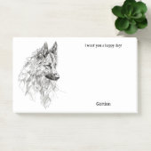 Post-it® Tervuren Belge Nom du chien d'art Abstrait (Bureau)