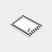 Post-it® Tête de cerf géométrique avec couronne florale (Incliné)