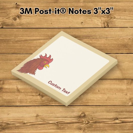 Post-it® Tête de Coq Rouge