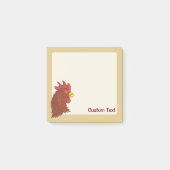 Post-it® Tête de Coq Rouge (Devant)