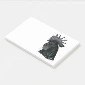 Post-it® Tête de Rooster Ayam Cemani (Incliné)