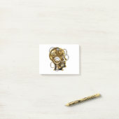 Post-it® Tête de Steampunk avec manomètre (Sur un bureau)