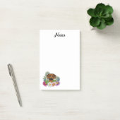 Post-it® Tête Rhodesian Ridgeback Fleurs Colorées Et Texte (Bureau)