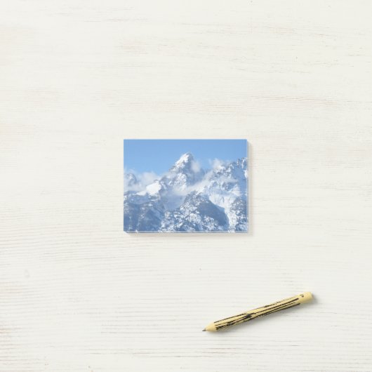 Post-it® Tetons et nuages (Sur un bureau)