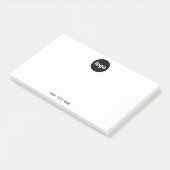 Post-it® Texte de logo simple pour promotion d'entreprise (Incliné)