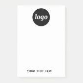 Post-it® Texte de logo simple pour promotion d'entreprise (Devant)