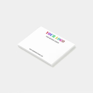 Post-it® Texte du logo de l'entreprise personnalisé Notes