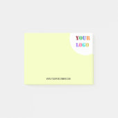 Post-it® Texte du logo de l'entreprise personnalisé Notes (Devant)