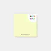 Post-it® Texte du logo de l'entreprise personnalisé Notes d (Devant)