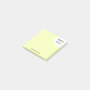 Post-it® Texte du logo de l'entreprise personnalisé Notes d