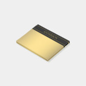 Post-it® Texte et lignes Gold personnalisables (Incliné)