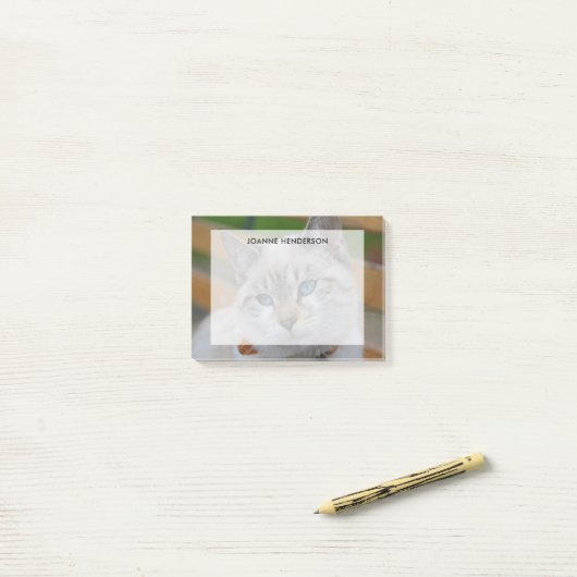 Post-it® Texte fait sur commande intégral de photo (Sur un bureau)