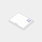 Post-it® Texte graphique LOVE - Bleu (Incliné)
