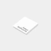 Post-it® Texte rétro moderne élégant modifiable | Gris (Incliné)