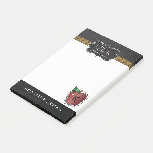 Post-it® Texte rustique du professeur | do-it-yourself de (Incliné)