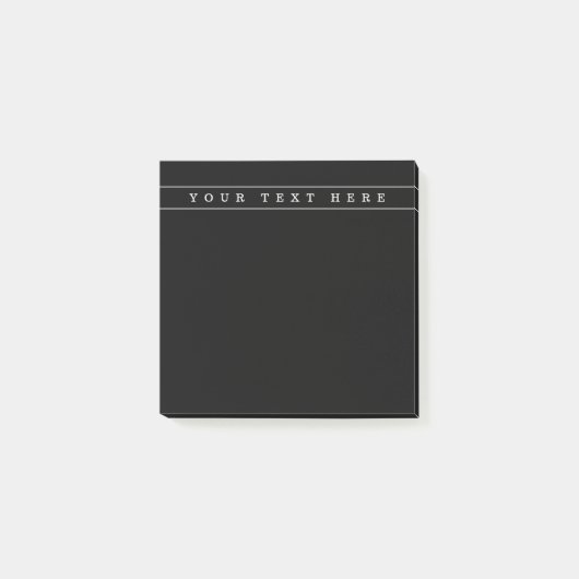 Post-it® Texte Simple Et Bandes Minces (Devant)