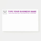 Post-it® Textes de marque Purple sur la tête de grande tail (Devant)