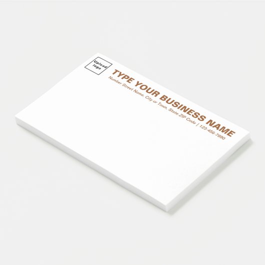 Post-it® Textes de marques commerciales Brown sur le titre (Incliné)