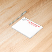 Post-it® Textes de marques rouges sur rectangle