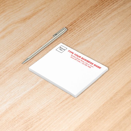 Post-it® Textes de marques rouges sur rectangle