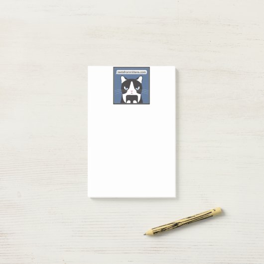 Post-it® Textes de Mittens 4x6 Notes (Sur un bureau)