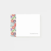 Post-it® Texture avec de vrais timbres. (Devant)