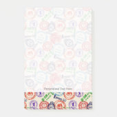 Post-it® Texture avec de vrais timbres (Devant)