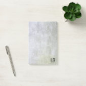 Post-it® Texture de fond de pierre ancienne monogramme (Bureau)