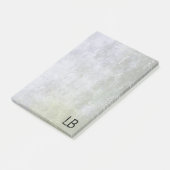 Post-it® Texture de fond de pierre ancienne monogramme (Incliné)