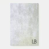 Post-it® Texture de fond de pierre ancienne monogramme (Devant)
