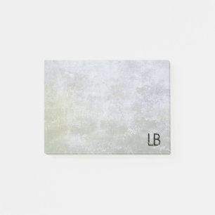 Post-it® Texture de fond de pierre ancienne monogramme
