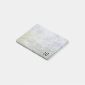 Post-it® Texture de fond de pierre ancienne monogramme (Incliné)