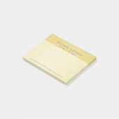 Post-it® Texture de granit doré personnalisée (Incliné)