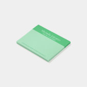 Post-it® Texture de granit vert brillant personnalisée (Incliné)