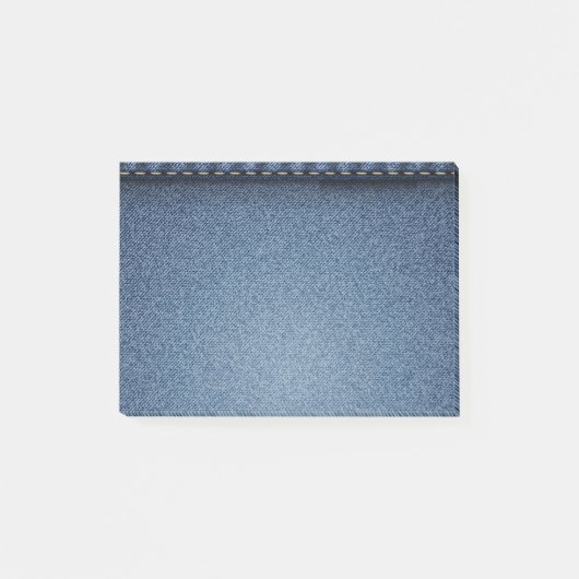 Post-it® Texture de jeans en denim (Devant)