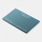 Post-it® Texture de Linge Bleu moderne (Incliné)