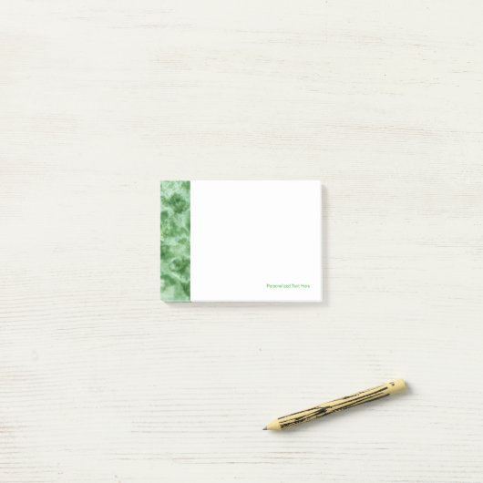 Post-it® Texture de marbre vert (Sur un bureau)