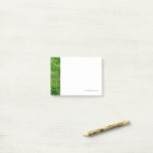 Post-it® Texture d'herbe verte d'un terrain de football (Sur un bureau)