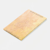 Post-it® Texture d'or Grungy moderne Grungy Peach Personnal (Incliné)