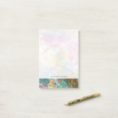 Post-it® Texture grunge abstraite avec la peinture 3 (Sur un bureau)