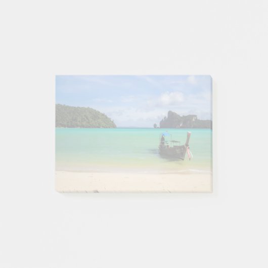 Post-it® Thaïlande Travel Beach Photo avec Fishing Boat (Devant)