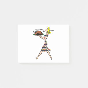 Post-it® thanksgiving 1950 blonde femme au foyer