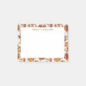 Post-it® Thanksgiving Orange Fall Leaves Nom Modèle (Devant)